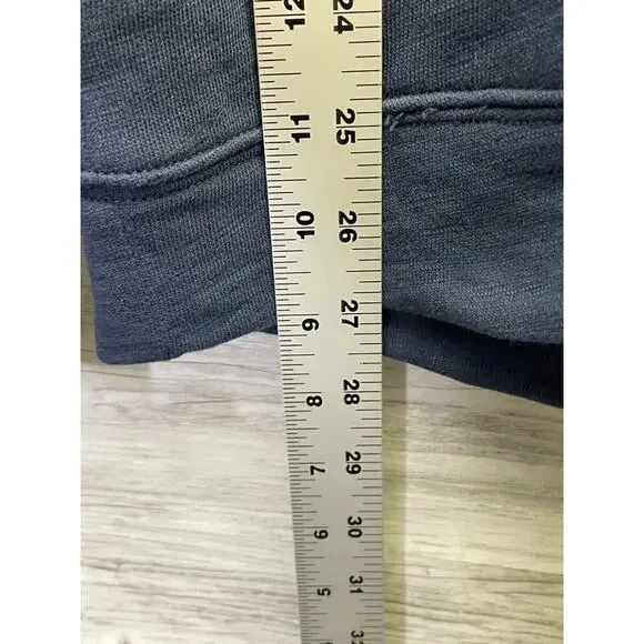 Haven Well Within Hoodie Shirt Womens M Blue Long Sleeve V Neck Cotton Pullover - Picture 4 of 10